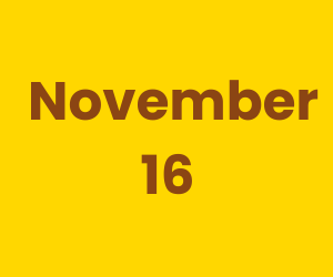 This Day in History – November 16