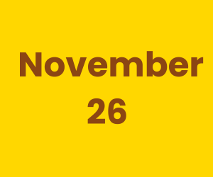 This Day in History – November 26