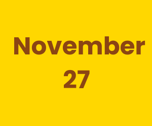 This Day in History – November 27