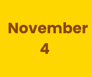 This Day in History – November 4
