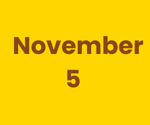 This Day in History – November 5