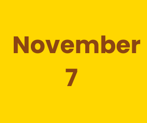 This Day in History – November 7
