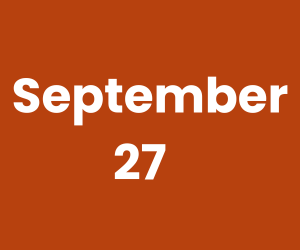 This Day in History – September 27